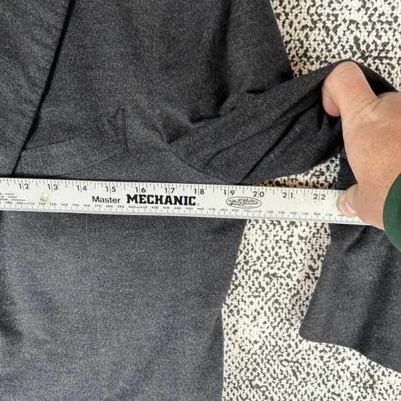 Ermengildo Zegna 100% Silk Blazer Mens 40R ZegnaSilk 2 Vent Dark Gray - Picture 8 of 12